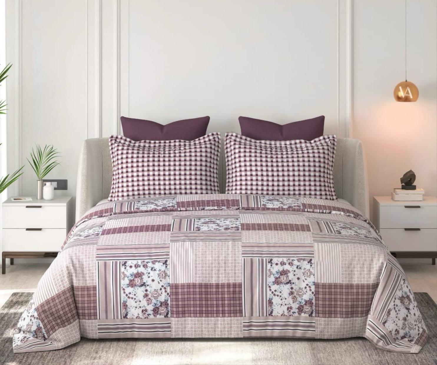 Bluemoon Patchwork Gingham Bedsheet