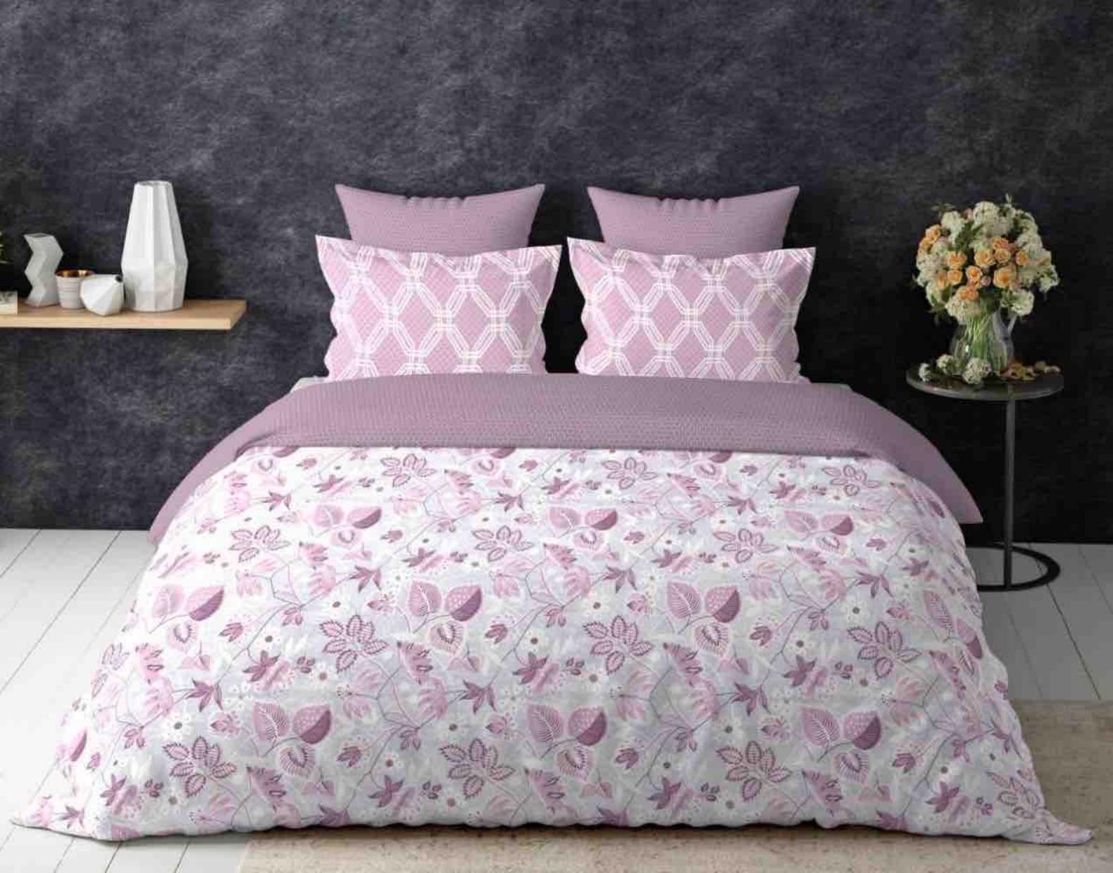 Tulip Lavender Floral Bedsheet
